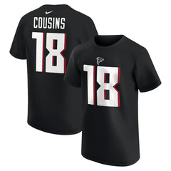 Kirk Cousins Atlanta Falcons Youth Player Name & Number T-Shirt Black | Nike for Sale