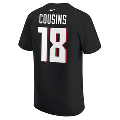 Kirk Cousins Atlanta Falcons Youth Player Name & Number T-Shirt Black | Nike for Sale