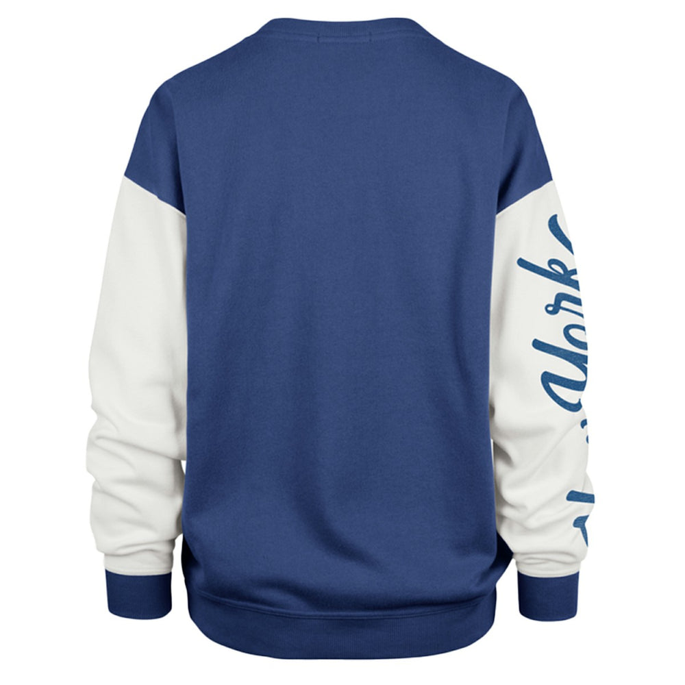 New York Knicks '47 Women's Plus Size Oversized Rise Andie Pullover Sweatshirt Blue - NBA