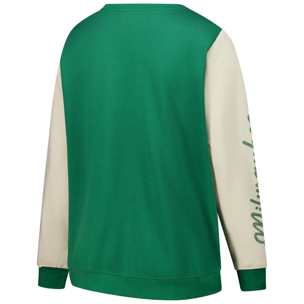 Milwaukee Bucks '47 Women's Plus Size Oversized Rise Andie Pullover Sweatshirt Hunter Green - NBA