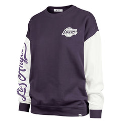 Los Angeles Lakers '47 Women's Plus Size Oversized Rise Andie Pullover Sweatshirt Purple - NBA
