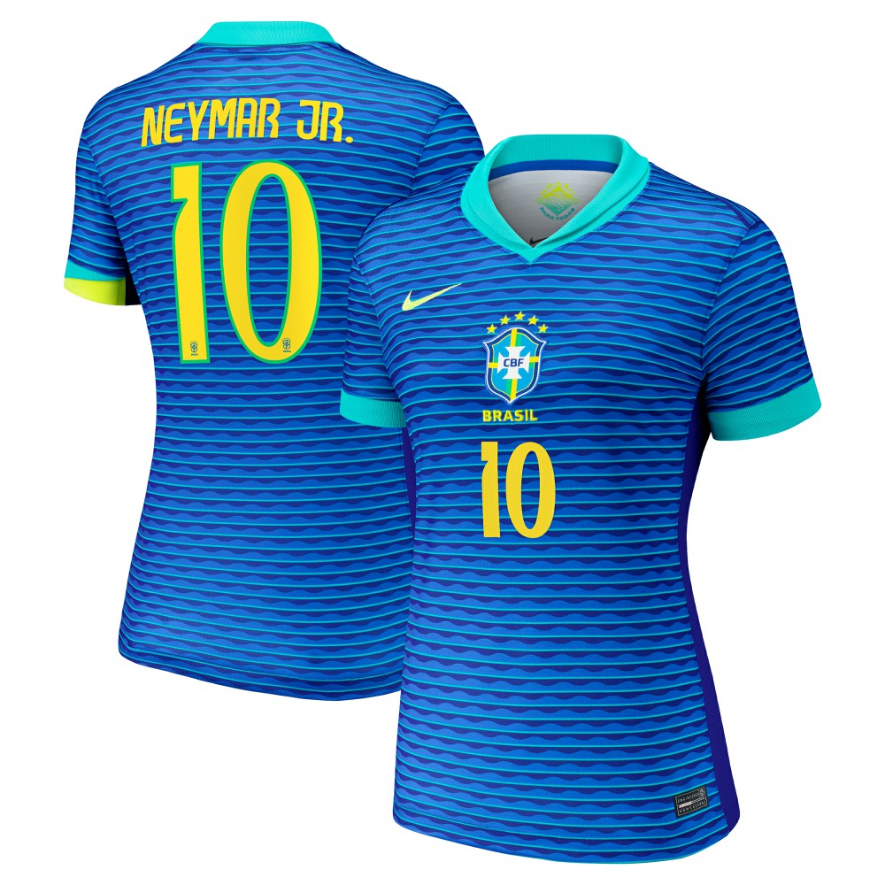 Neymar Jr. Brazil National Team Women's 2024 Away Stadium Replica Player Jersey – Blue | Nike Online