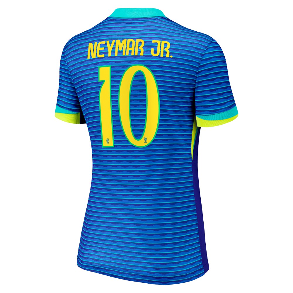 Neymar Jr. Brazil National Team Women's 2024 Away Stadium Replica Player Jersey – Blue | Nike Online