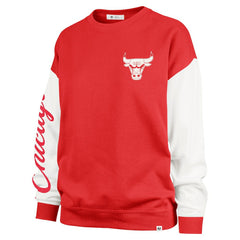 Chicago Bulls '47 Women's Rise Andie Oversized Pullover Sweatshirt Red - NBA