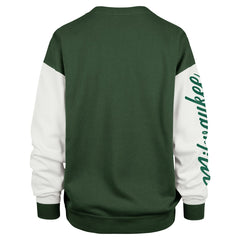 Milwaukee Bucks '47 Women's Rise Andie Oversized Pullover Sweatshirt Hunter Green - NBA
