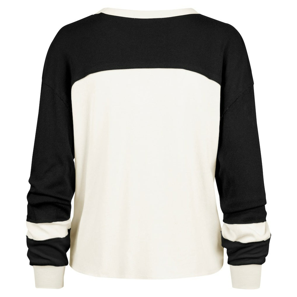 Brooklyn Nets '47 Women's Curve Raglan Long Sleeve T-Shirt Cream - NBA