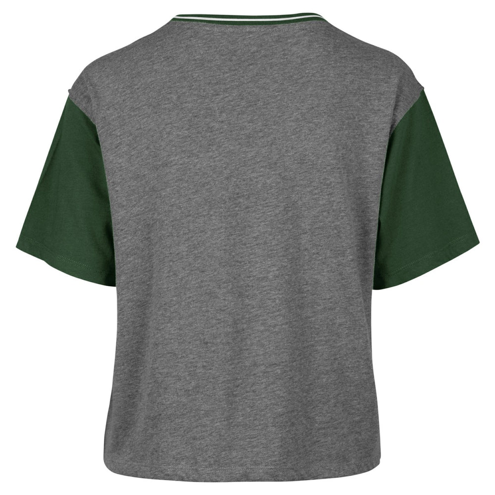 Milwaukee Bucks '47 Women's Rise Clubhouse Ziggy Color Block T-Shirt Gray - NBA