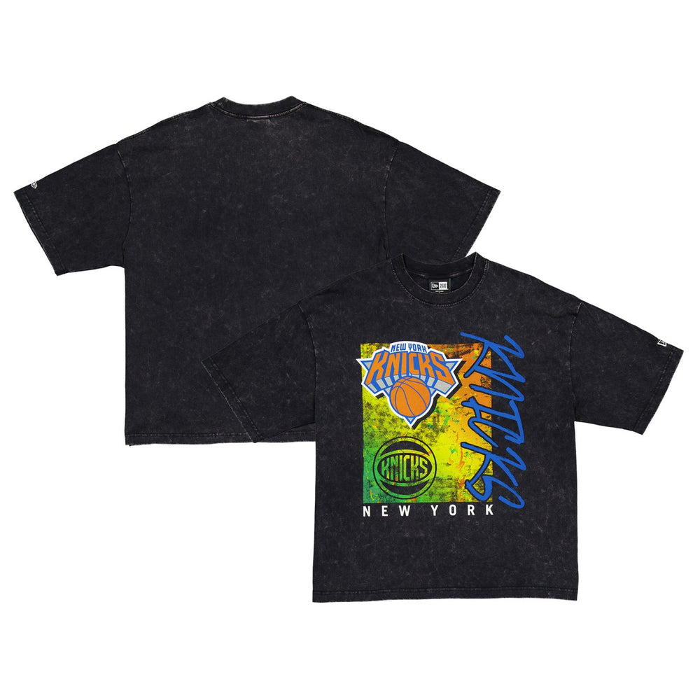 New York Knicks Sport Classics Enzyme Washed T-Shirt Black - NBA