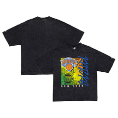 New York Knicks Sport Classics Enzyme Washed T-Shirt Black - NBA