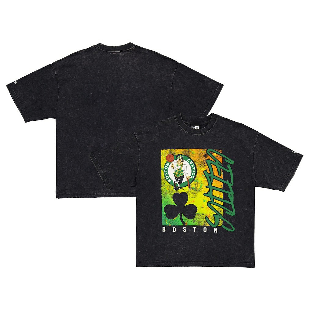 Boston Celtics Sport Classics Enzyme Washed T-Shirt Black - NBA