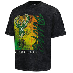 Milwaukee Bucks Sport Classics Enzyme Washed T-Shirt Black - NBA