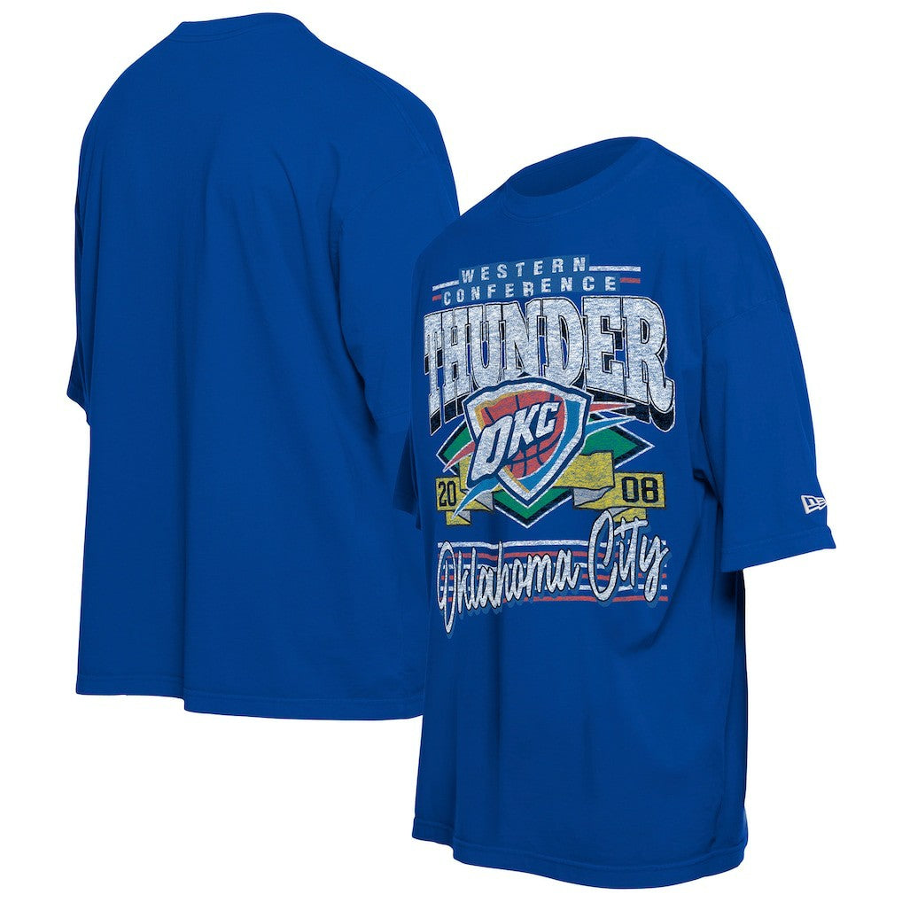 Oklahoma City Thunder Distressed Sport Classics T-Shirt Blue - NBA