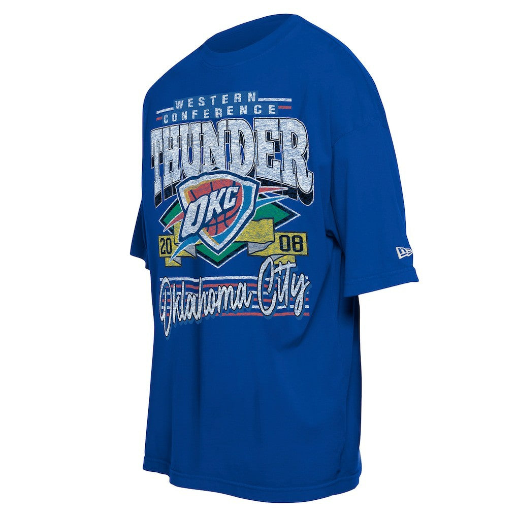 Oklahoma City Thunder Distressed Sport Classics T-Shirt Blue - NBA