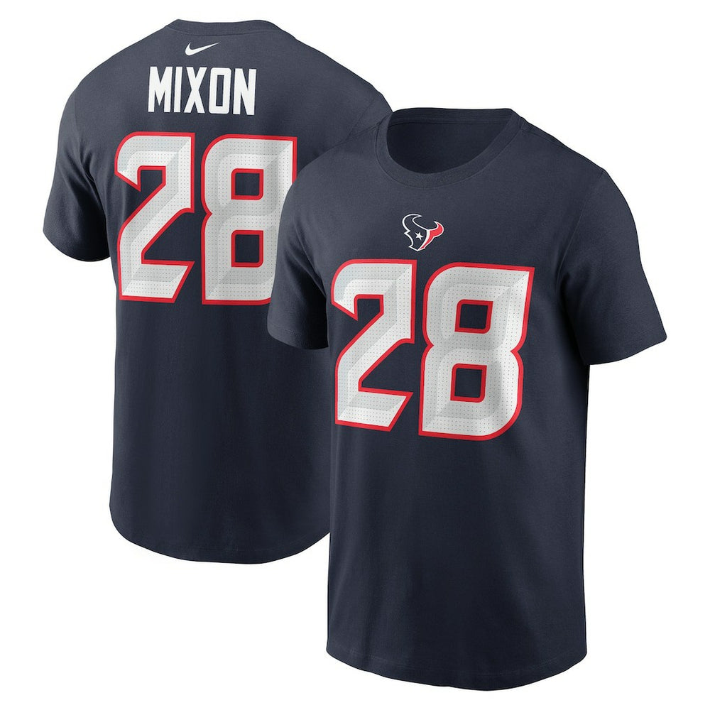 Joe Mixon Houston Texans Player Name & Number T-Shirt Navy | Nike for Sale