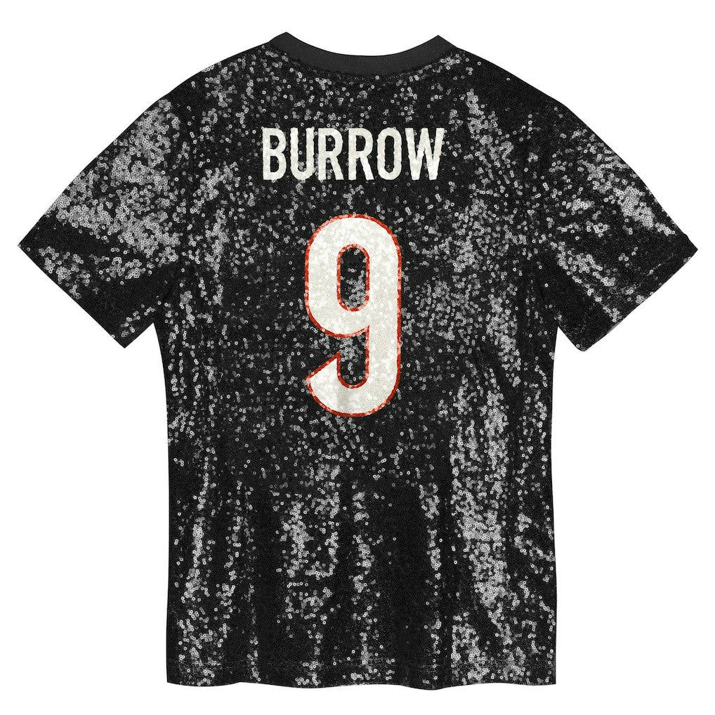 Joe Burrow Cincinnati Bengals Women's Player Name & Number V-Neck Fashion Jersey Black | NFL
