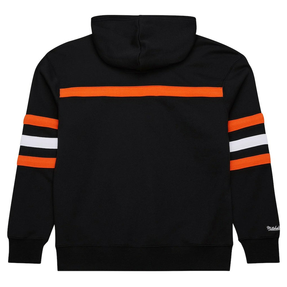 Cincinnati Bengals Vintage Logo Head Coach Fleece Pullover Hoodie Black | NFL