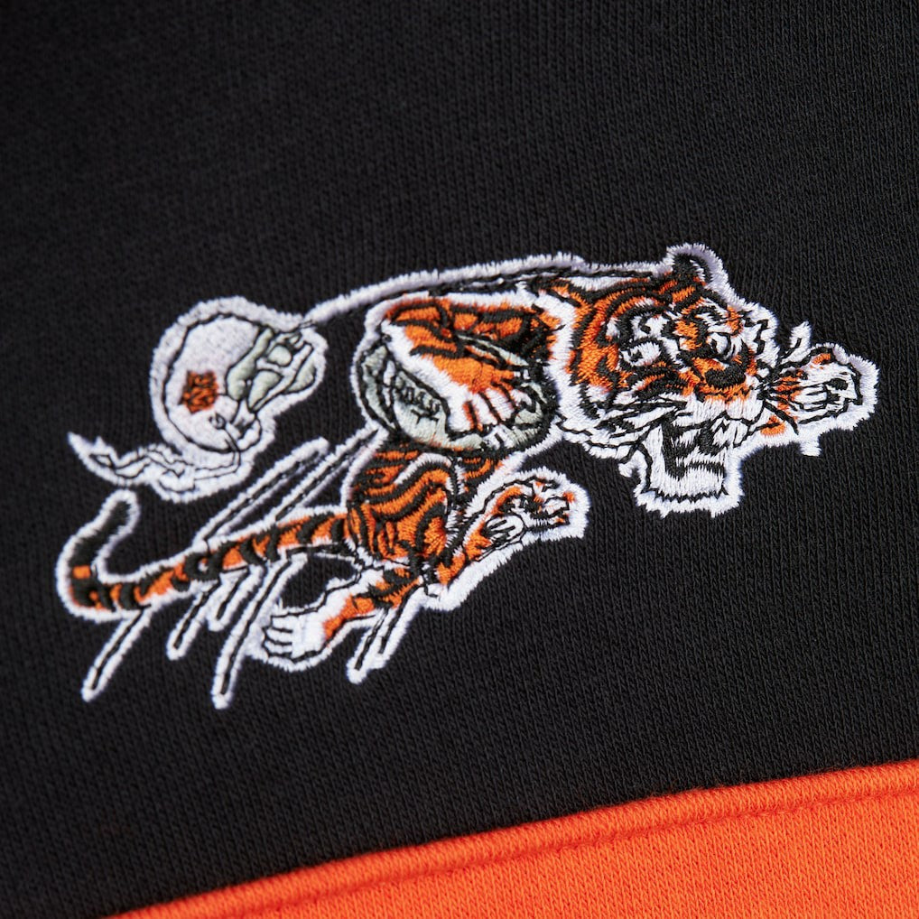 Cincinnati Bengals Vintage Logo Head Coach Fleece Pullover Hoodie Black | NFL