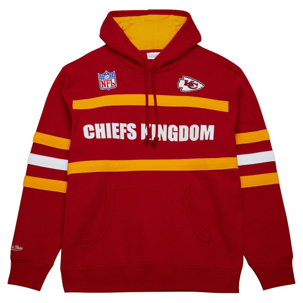 Kansas City Chiefs Vintage Logo Head Coach Fleece Pullover Hoodie Red | NFL