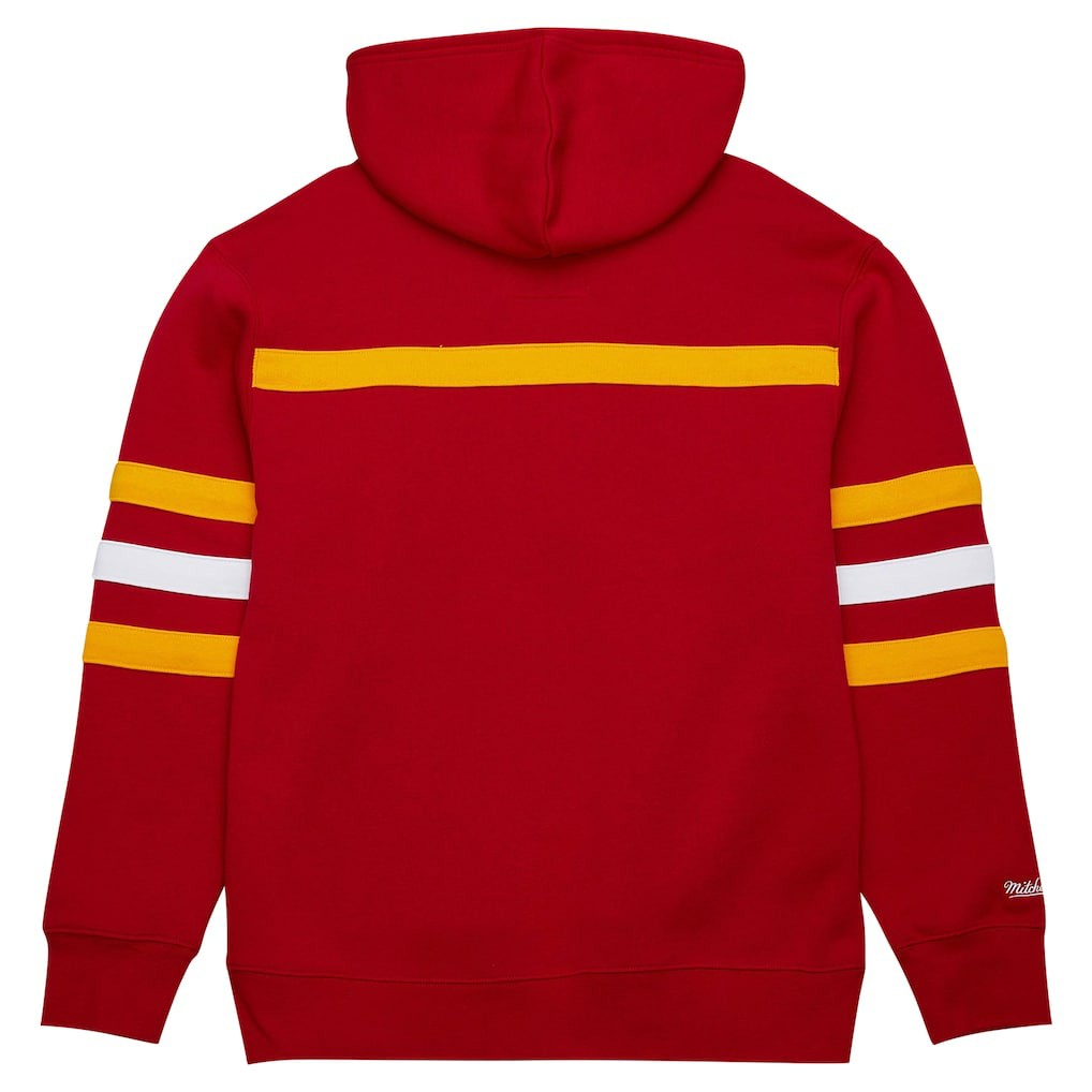 Kansas City Chiefs Vintage Logo Head Coach Fleece Pullover Hoodie Red | NFL