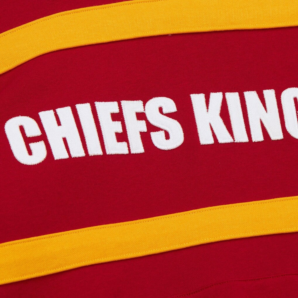 Kansas City Chiefs Vintage Logo Head Coach Fleece Pullover Hoodie Red | NFL
