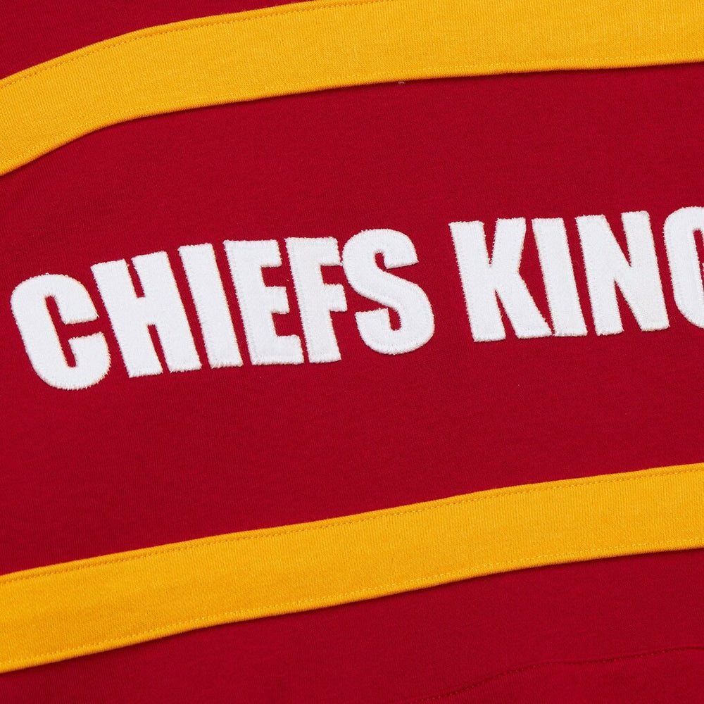 Kansas City Chiefs Vintage Logo Head Coach Fleece Pullover Hoodie Red | NFL
