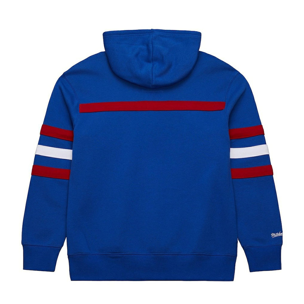 New England Patriots Vintage Logo Head Coach Fleece Pullover Hoodie Royal | NFL
