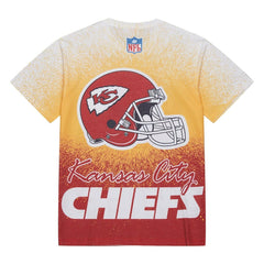 Kansas City Chiefs Team Burst Vintage Logo T-Shirt White | Mitchell & Ness