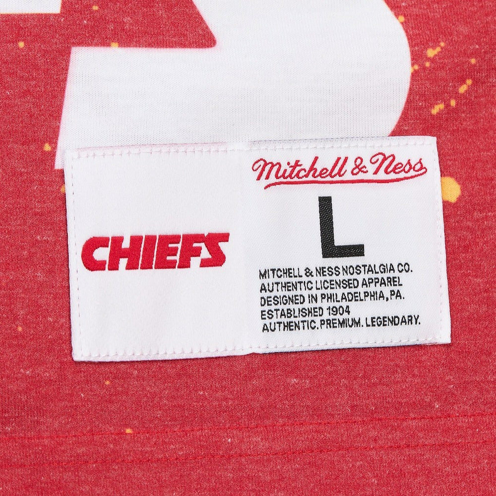 Kansas City Chiefs Team Burst Vintage Logo T-Shirt White | Mitchell & Ness