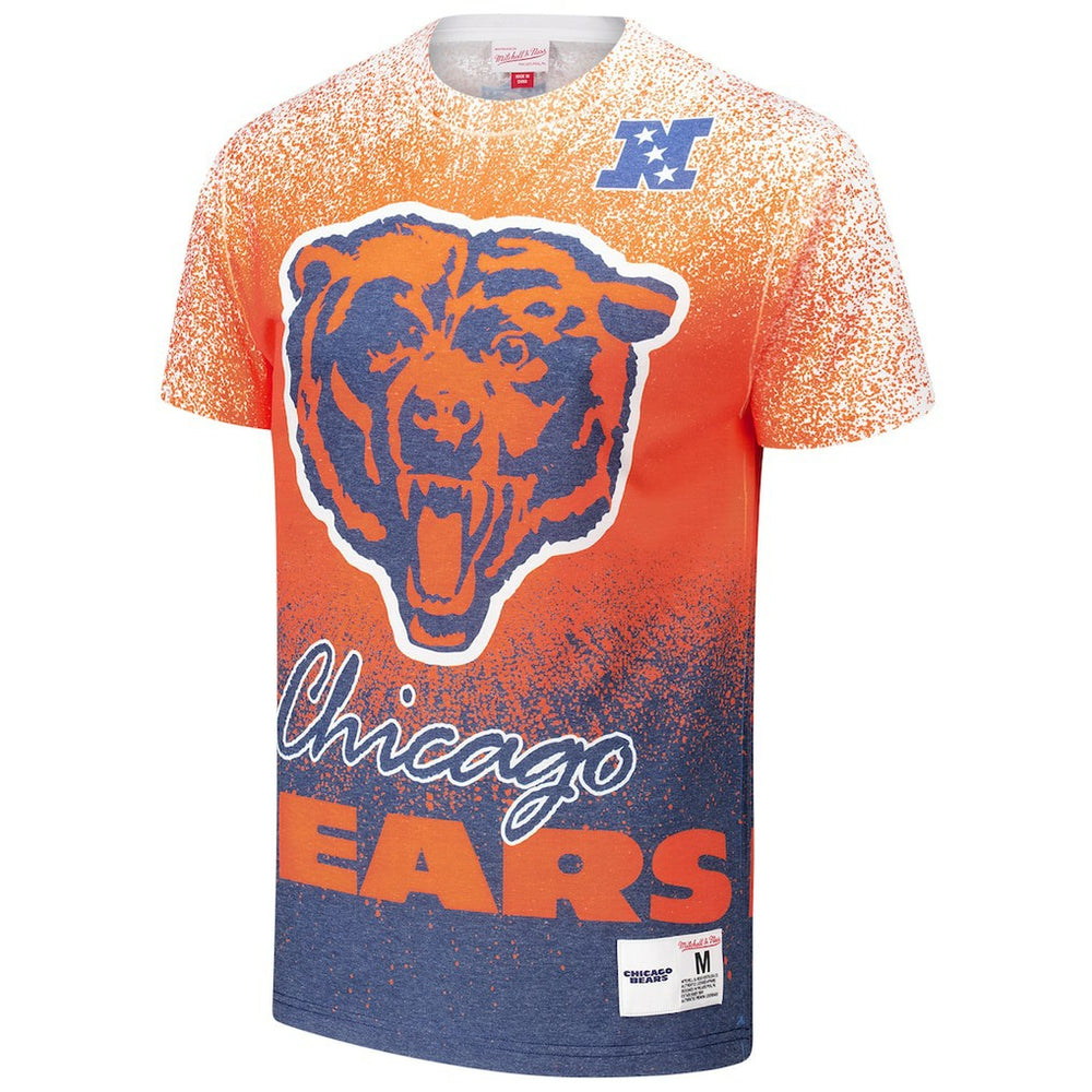 Chicago Bears Team Burst Vintage Logo T-Shirt White | Mitchell & Ness