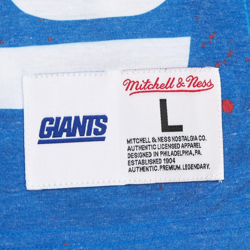 New York Giants Team Burst Vintage Logo T-Shirt White | Mitchell & Ness