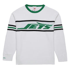 New York Jets Throwback 1984 Pullover Sweater White | Mitchell & Ness