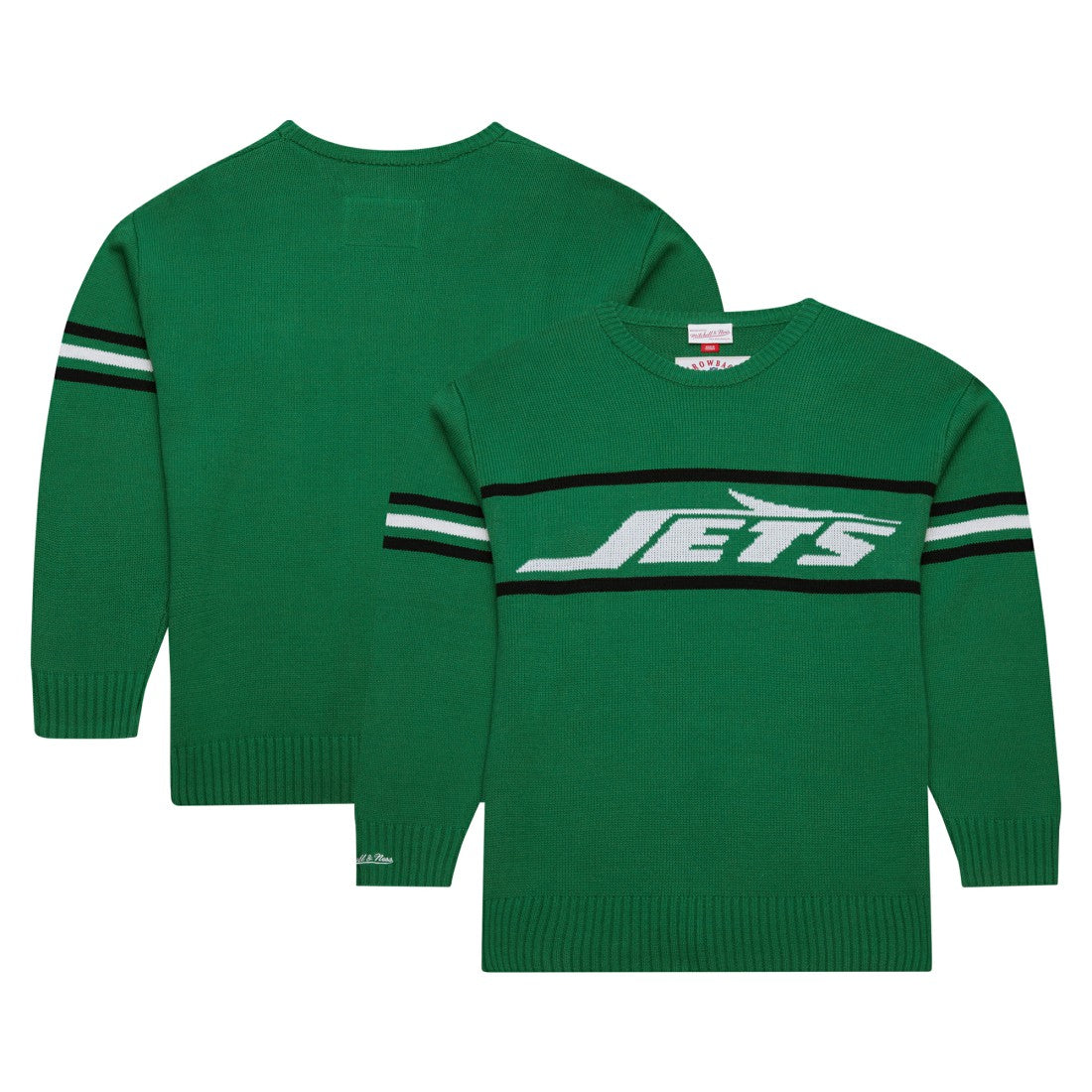 New York Jets Throwback 1984 Pullover Sweater Green | Mitchell & Ness