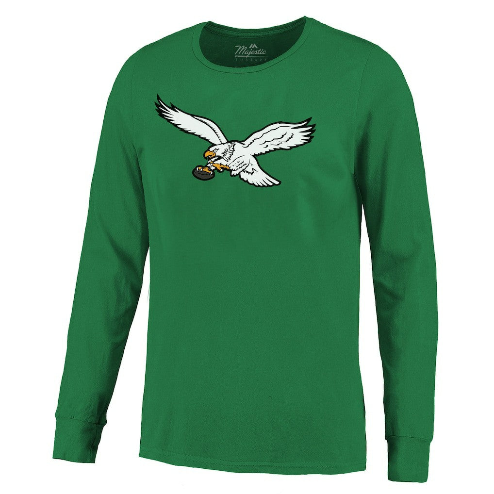 Saquon Barkley Philadelphia Eagles Majestic Threads Name & Number Long Sleeve T-Shirt Kelly Green | NFL