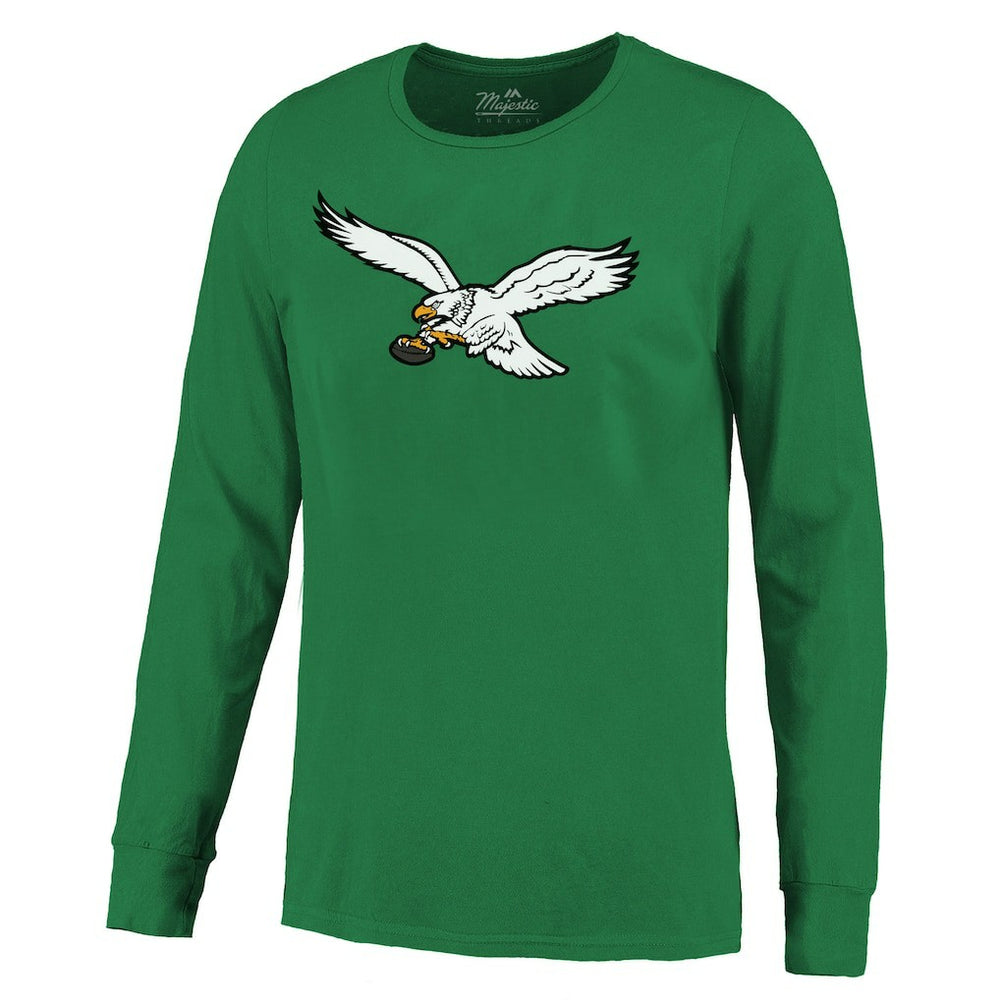 Saquon Barkley Philadelphia Eagles Majestic Threads Name & Number Long Sleeve T-Shirt Kelly Green | NFL