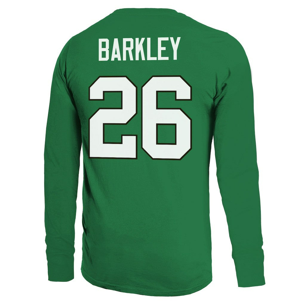 Saquon Barkley Philadelphia Eagles Majestic Threads Name & Number Long Sleeve T-Shirt Kelly Green | NFL