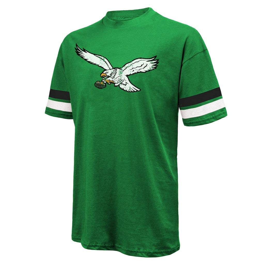 Saquon Barkley Philadelphia Eagles Majestic Threads Name & Number Oversized T-Shirt Kelly Green | NFL