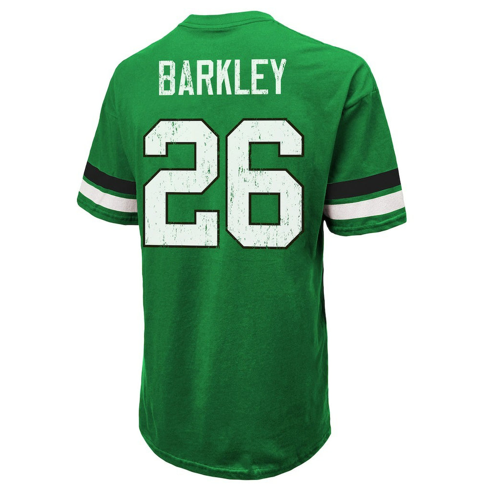 Saquon Barkley Philadelphia Eagles Majestic Threads Name & Number Oversized T-Shirt Kelly Green | NFL