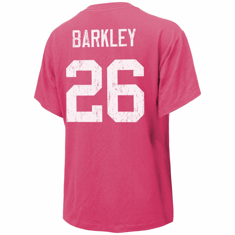 Saquon Barkley Philadelphia Eagles Majestic Threads Women's Name & Number T-Shirt Pink | NFL