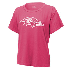 Derrick Henry Baltimore Ravens Majestic Threads Women's Name & Number T-Shirt Pink | NFL