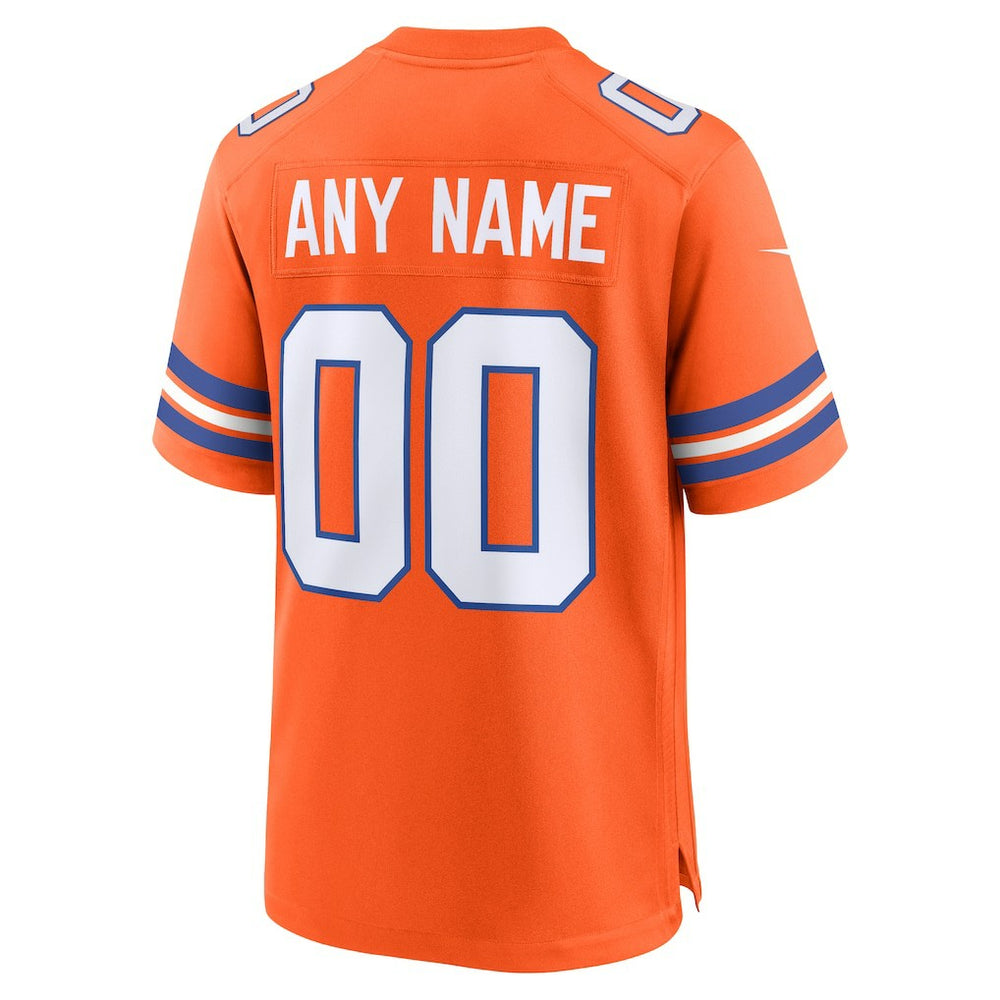 Denver Broncos Youth 2nd Alternate Custom Replica Jersey Orange | Nike for Sale
