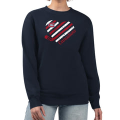 Montreal Canadiens G-III 4Her by Carl Banks Women's Heart Graphic Pullover Sweatshirt - Navy - NHL