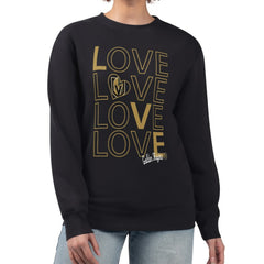 Vegas Golden Knights G-III 4Her by Carl Banks Women's Lots Of Love Team Logo Graphic Pullover Sweatshirt - Black - NHL
