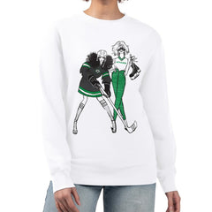 Dallas Stars G-III 4Her by Carl Banks Women's Hockey Girls Team Graphic Fleece Pullover Sweatshirt - White - NHL