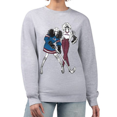 Colorado Avalanche G-III 4Her by Carl Banks Women's Hockey Girls Team Graphic Fleece Pullover Sweatshirt - Heather Gray - NHL