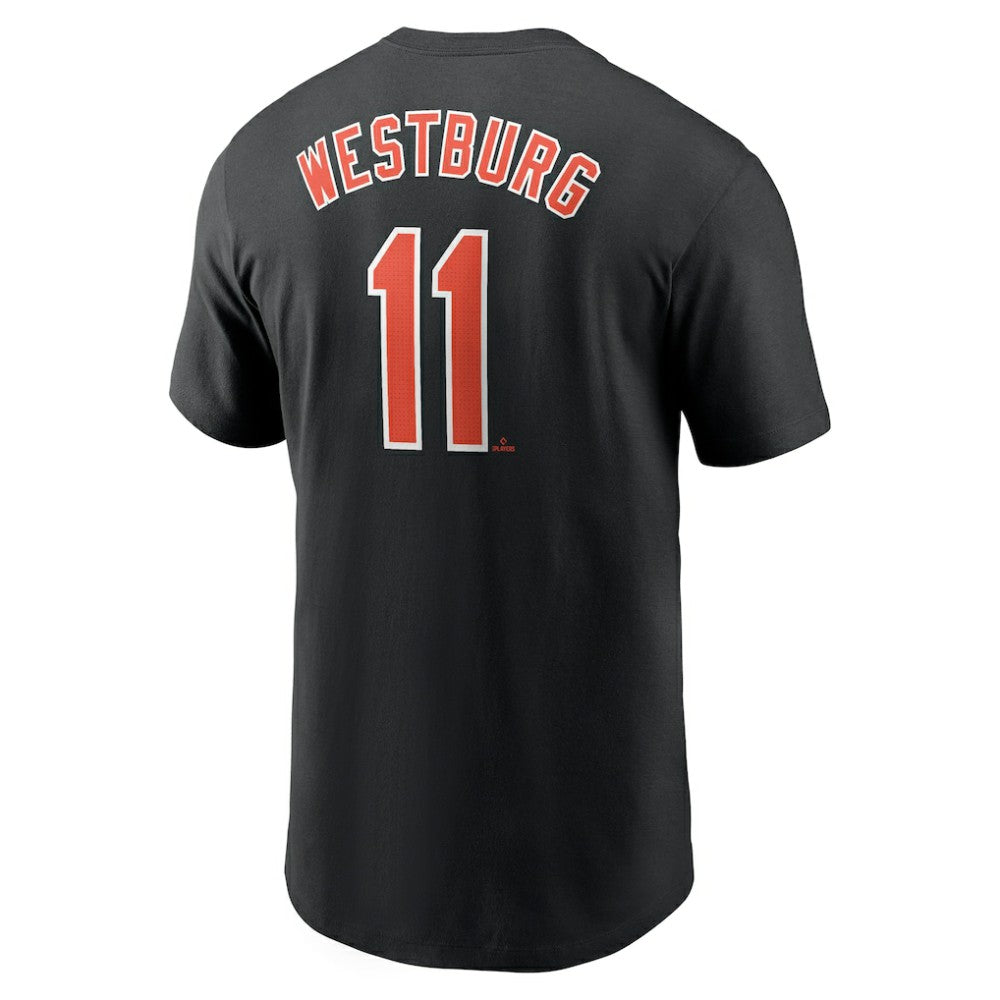 Jordan Westburg Baltimore Orioles Nike Fuse Name & Number T-Shirt - MLB