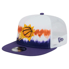 Phoenix Suns Dip-Dye 9FIFTY A-Frame Trucker Snapback Hat White/Purple - NBA