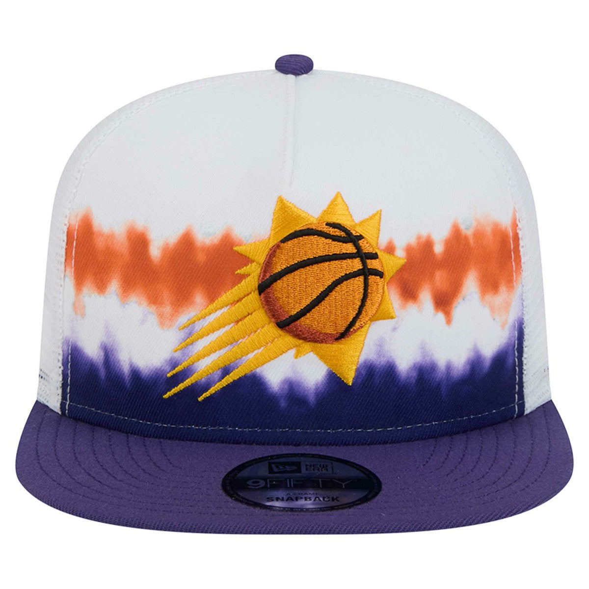 Phoenix Suns Dip-Dye 9FIFTY A-Frame Trucker Snapback Hat White/Purple - NBA