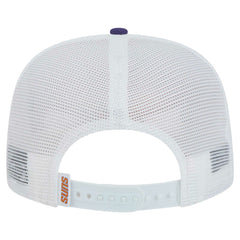 Phoenix Suns Dip-Dye 9FIFTY A-Frame Trucker Snapback Hat White/Purple - NBA