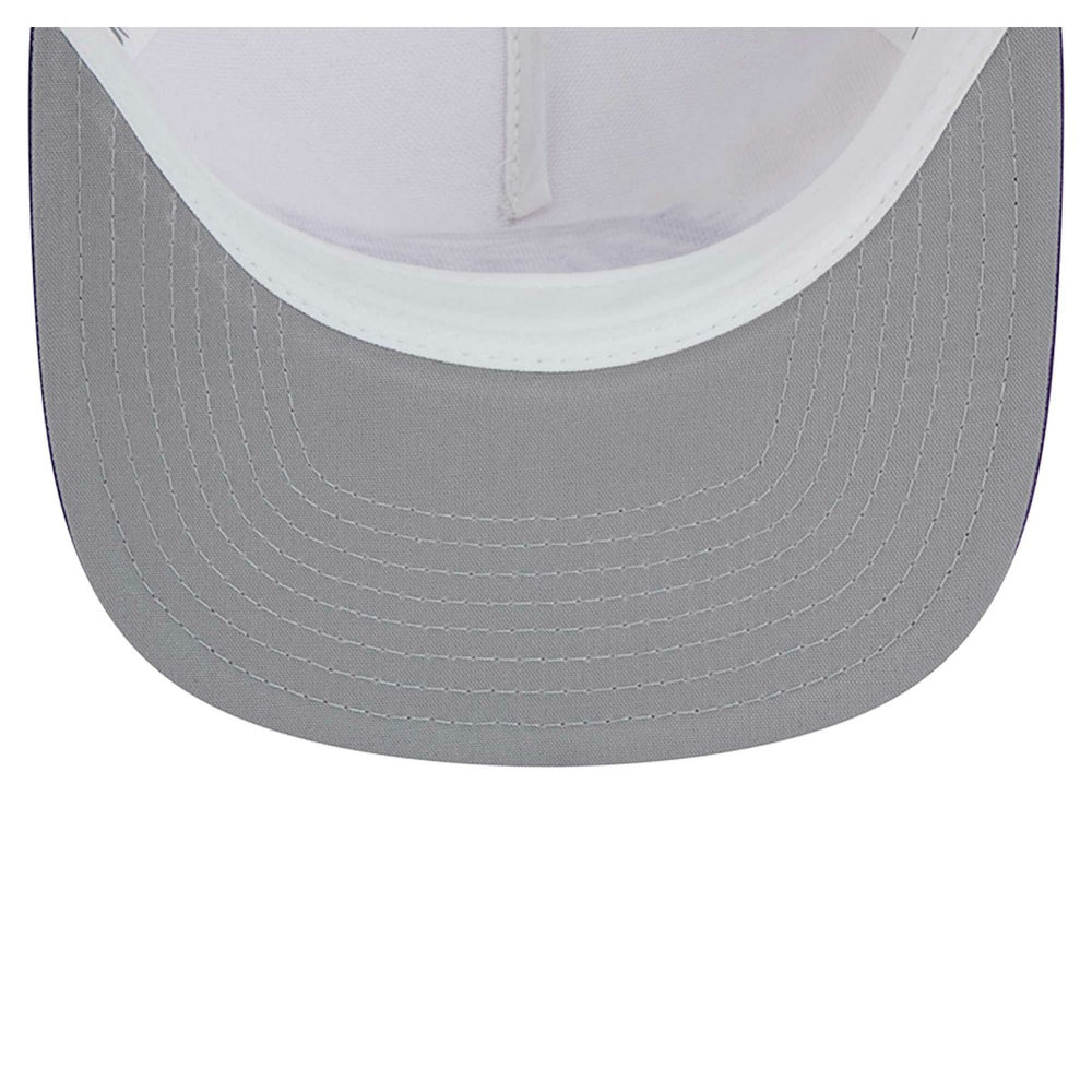 Los Angeles Lakers Dip-Dye 9FIFTY A-Frame Trucker Snapback Hat White/Purple - NBA