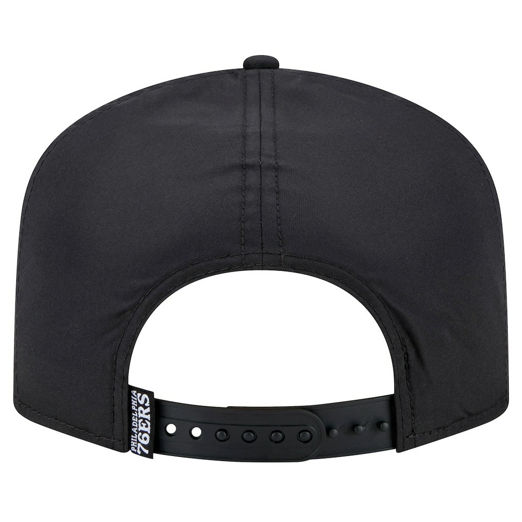 Philadelphia 76ers Vented 9FIFTY A-Frame Snapback Hat Black - NBA